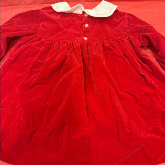 Nannette Red & White Holiday Baby Girl 18 month Dress Vintage Christmas Outfit - Picture 7 of 16